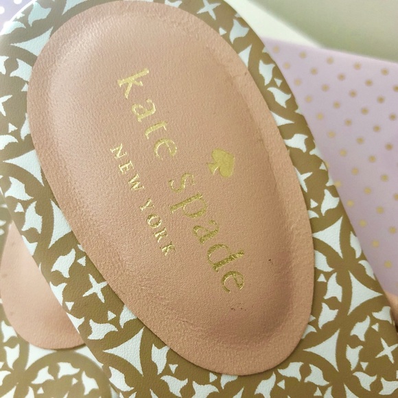 ๐NWOT Kate Spade Mistic PaleNappa Leather Sandals - Picture 6 of 8